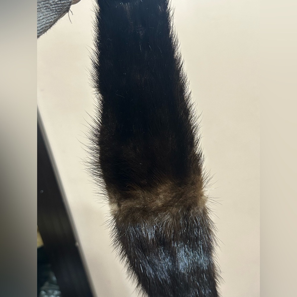 Black Faux Fur Belts